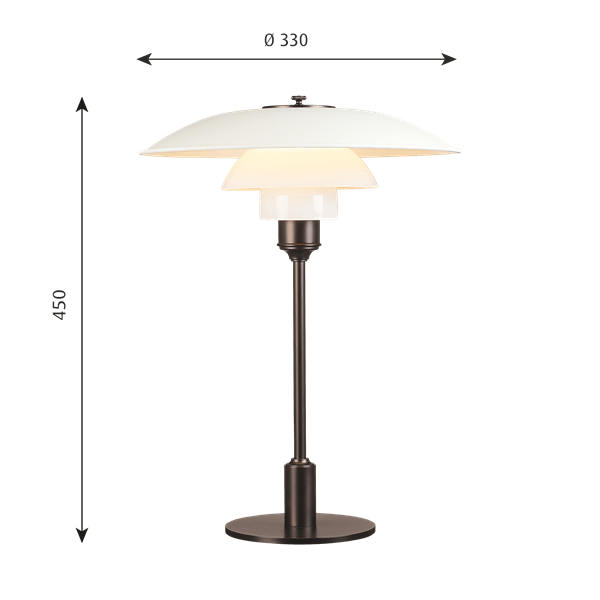 Louis Poulsen PH 3½-2½ Tafellamp