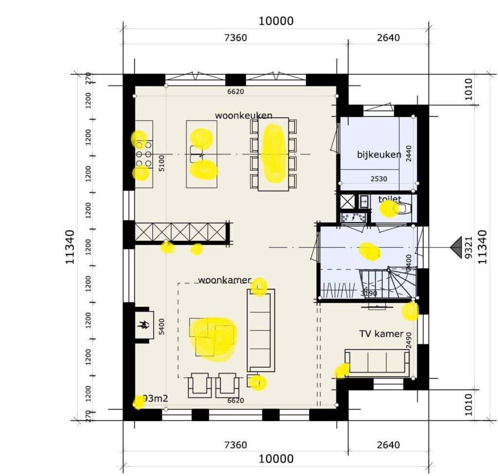 lichtplan stap 2